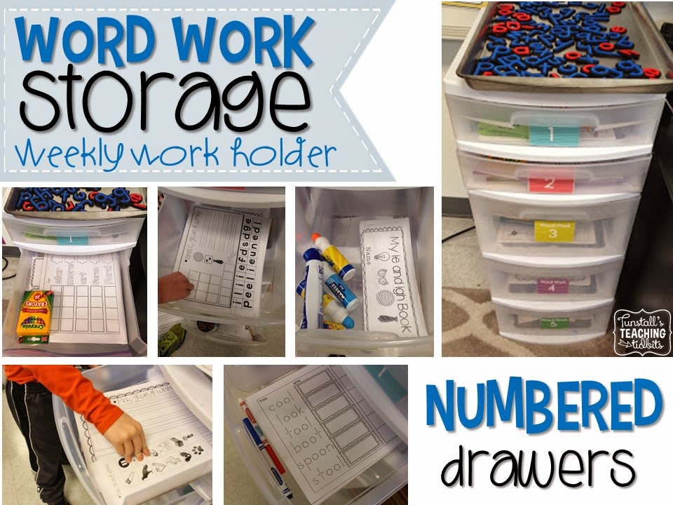 Word Work Storage and Yearly Plan