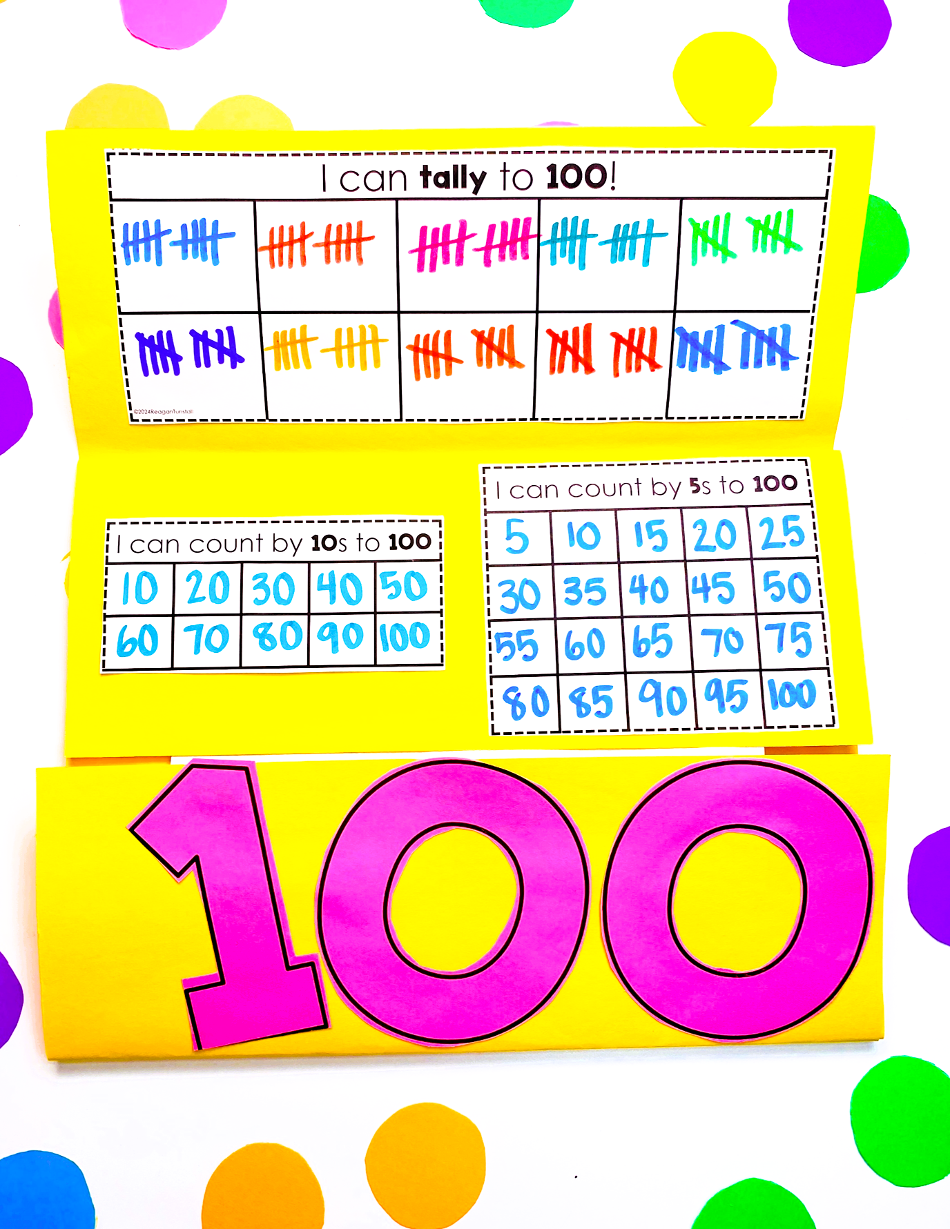 100th Day of School Activities and Stations for Math and Literacy