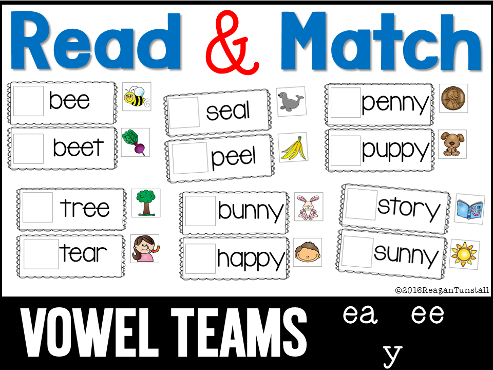 Read and Match Pocket Chart Cards - Tunstall's Teaching