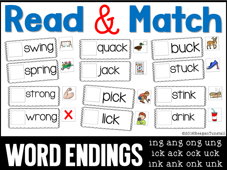 Read And Match Pocket Chart Cards - Tunstall's Teaching