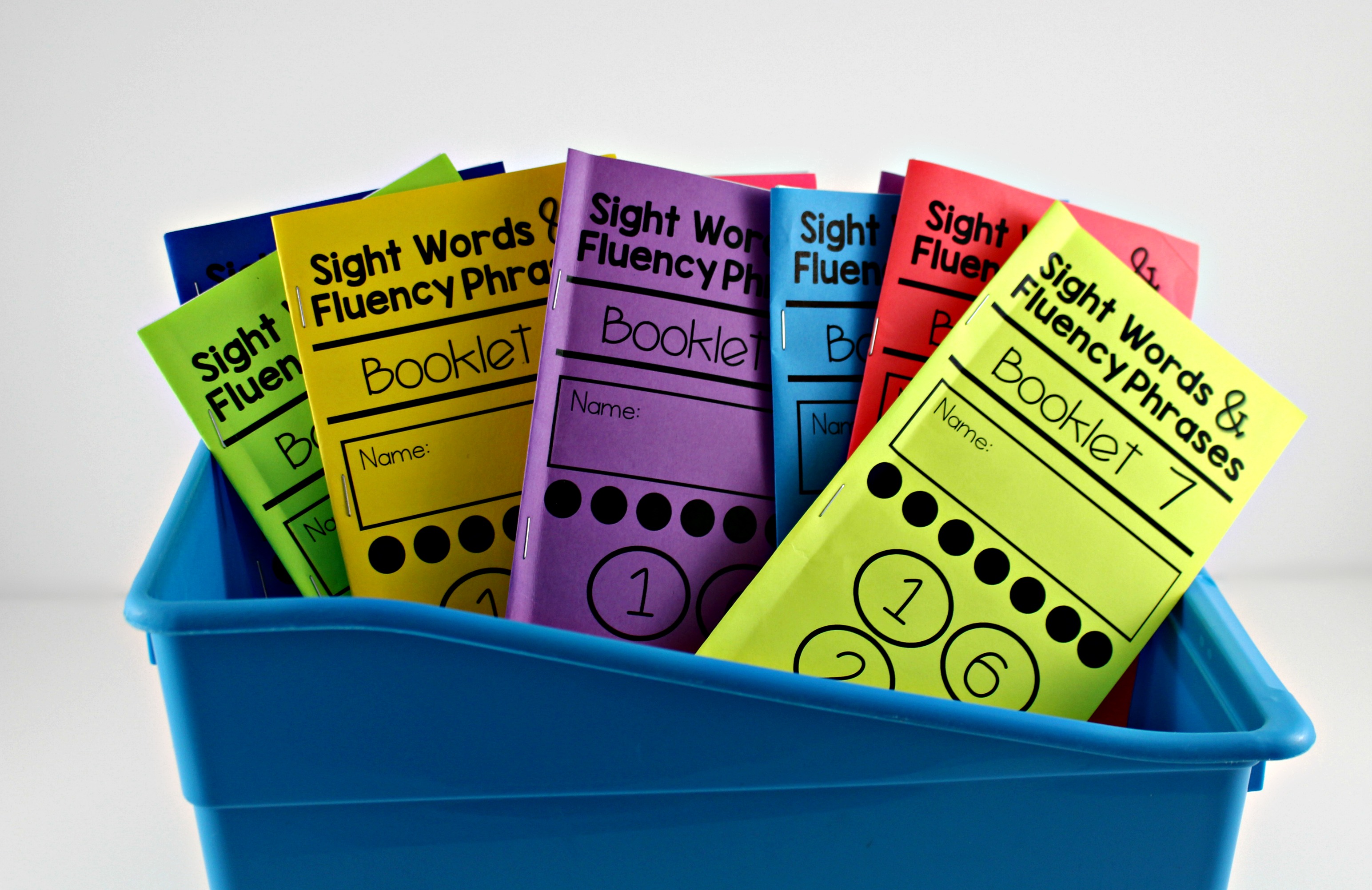 Sight Words and Fluency Phrases Booklets