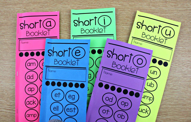 short vowel booklets