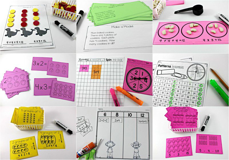 multiplication and division situations second grade