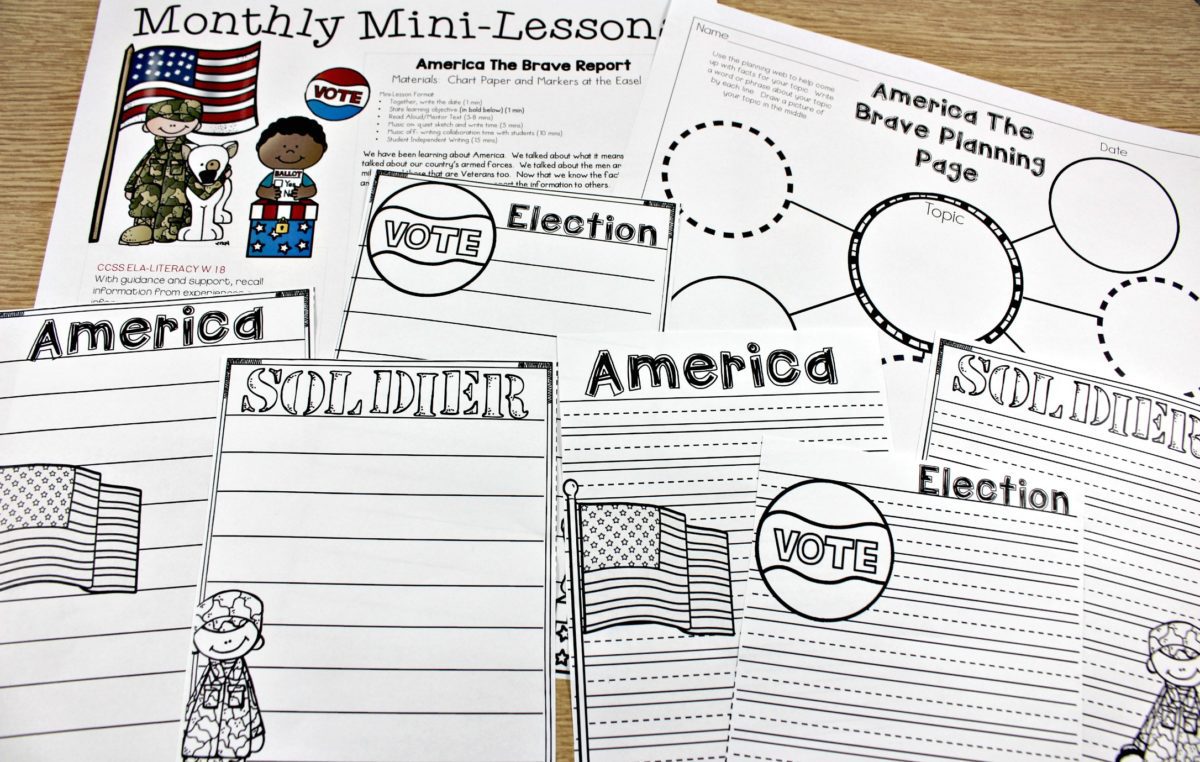 November Writing Mini-Lessons - Tunstall's Teaching