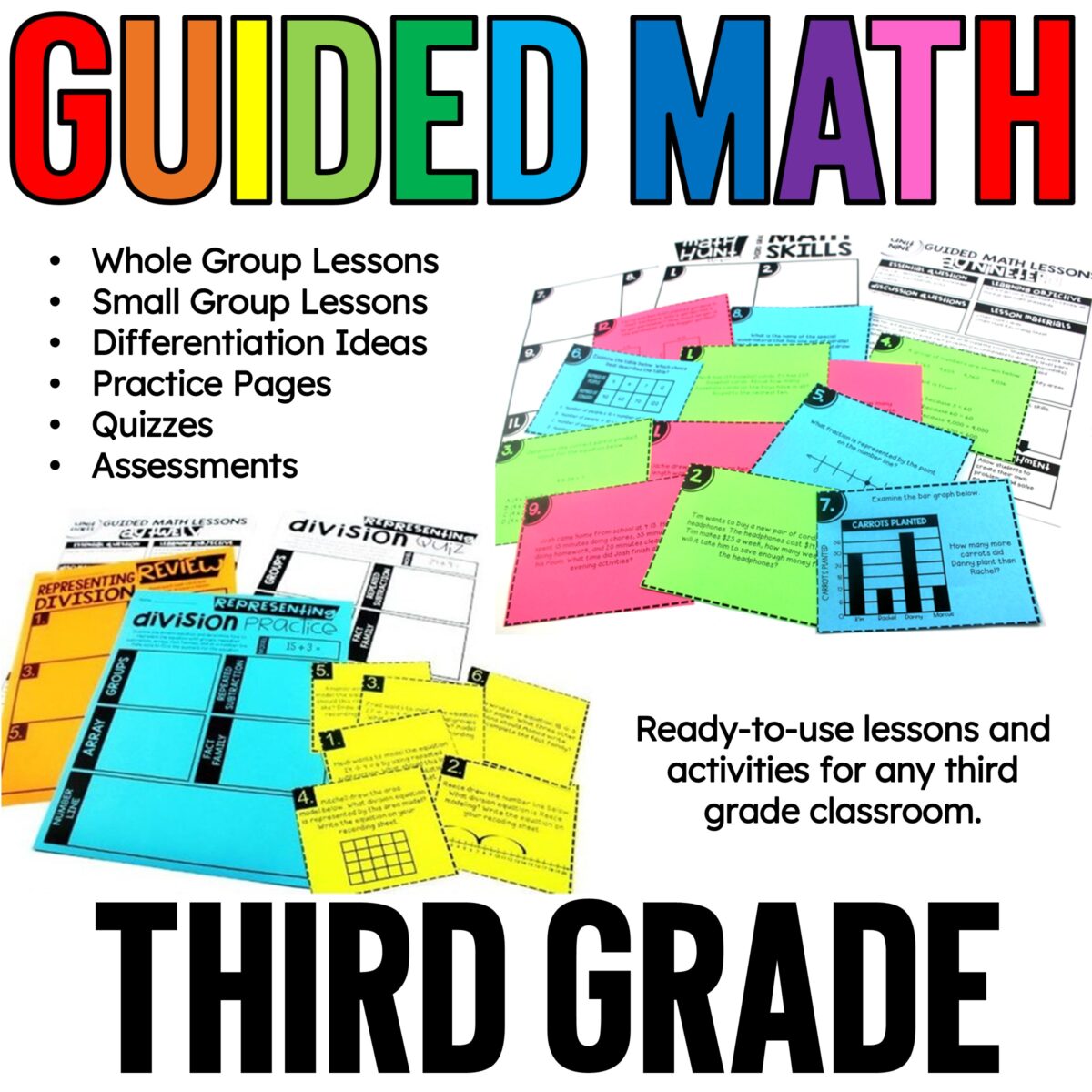 Third Grade Guided Math: Complete Curriculum for Your Math Block ...