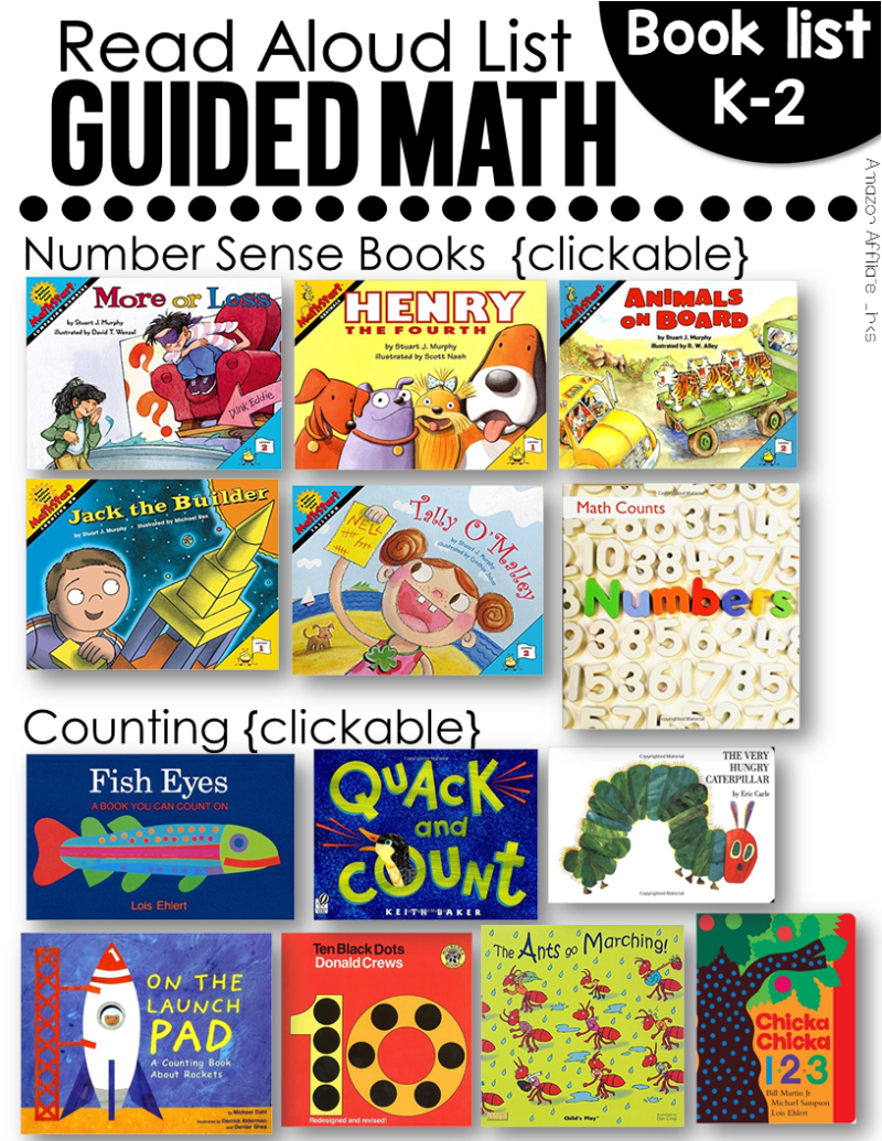 101 Guided Math Read Aloud Books Tunstall S Teaching Tidbits