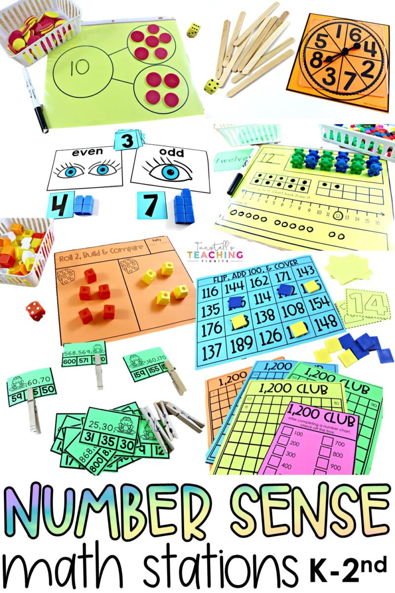 Number Sense Workstations K-2 and 3rd - Tunstall's Teaching