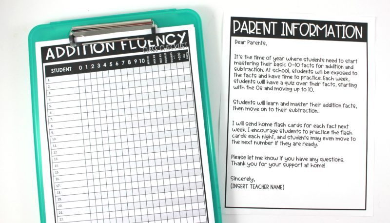 Math Fact Fluency