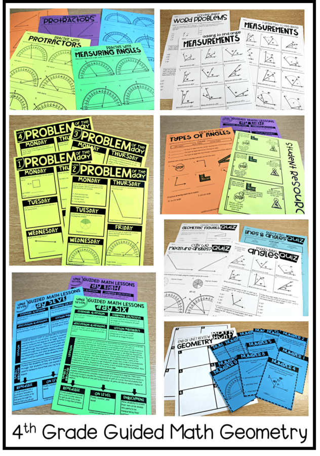 4th Grade Guided Math Geometry - Tunstall's Teaching