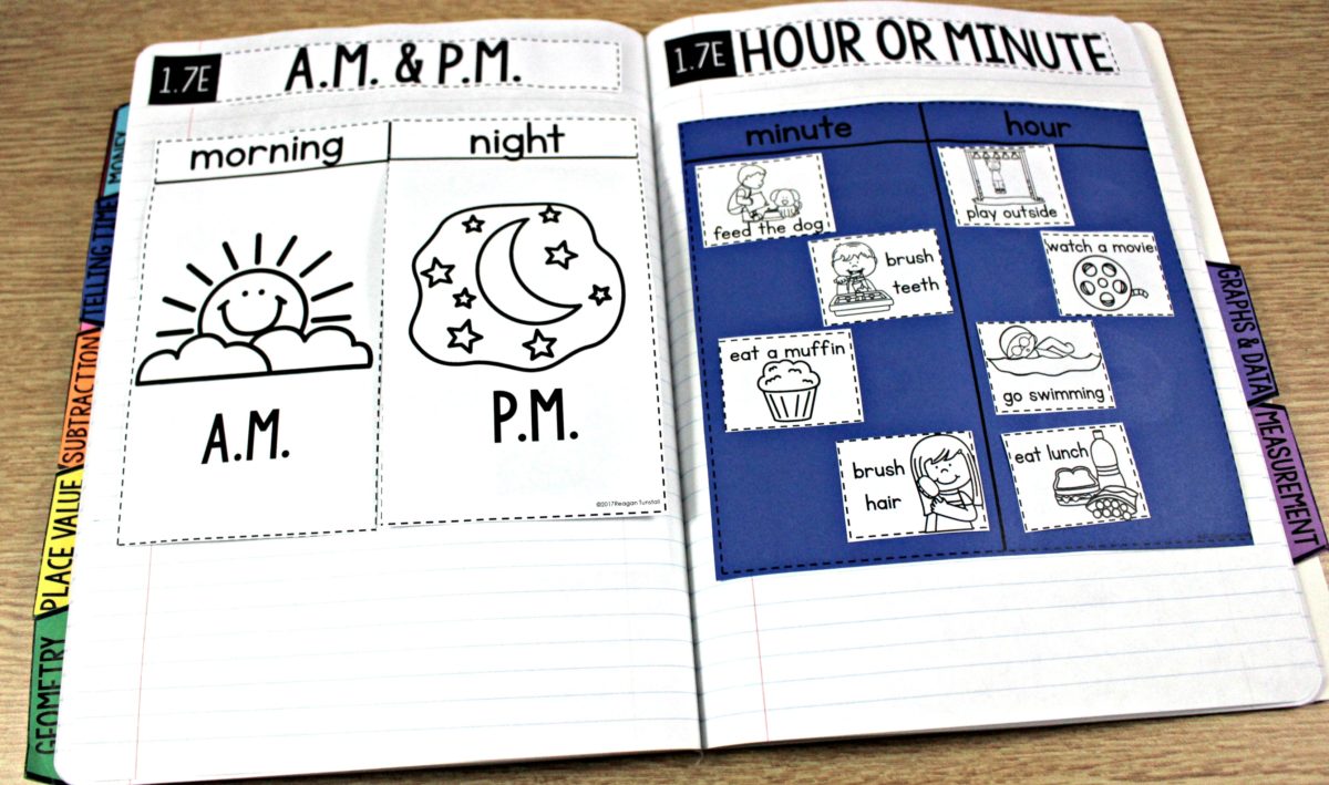 ColorCoded Learning Numbers Notebook Tunstall's Teaching