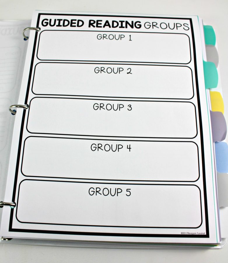 Guided Reading Teacher Binder - Tunstall's Teaching