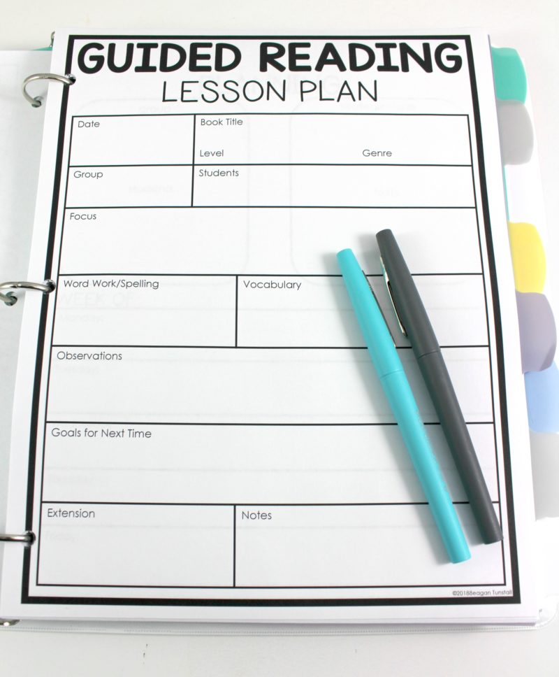 Take notes during small group reading with this Guided Reading Teacher Binder. Great for RTI documentation, RTI forms, RTI organization, guided reading forms, guided reading documentation, lesson planning, managing groups, and observational note-taking! To learn more about "Let's Celebrate Reading" at tunstallsteachingtidbits.com