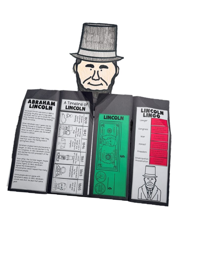 Abraham Lincoln activities for elementary students