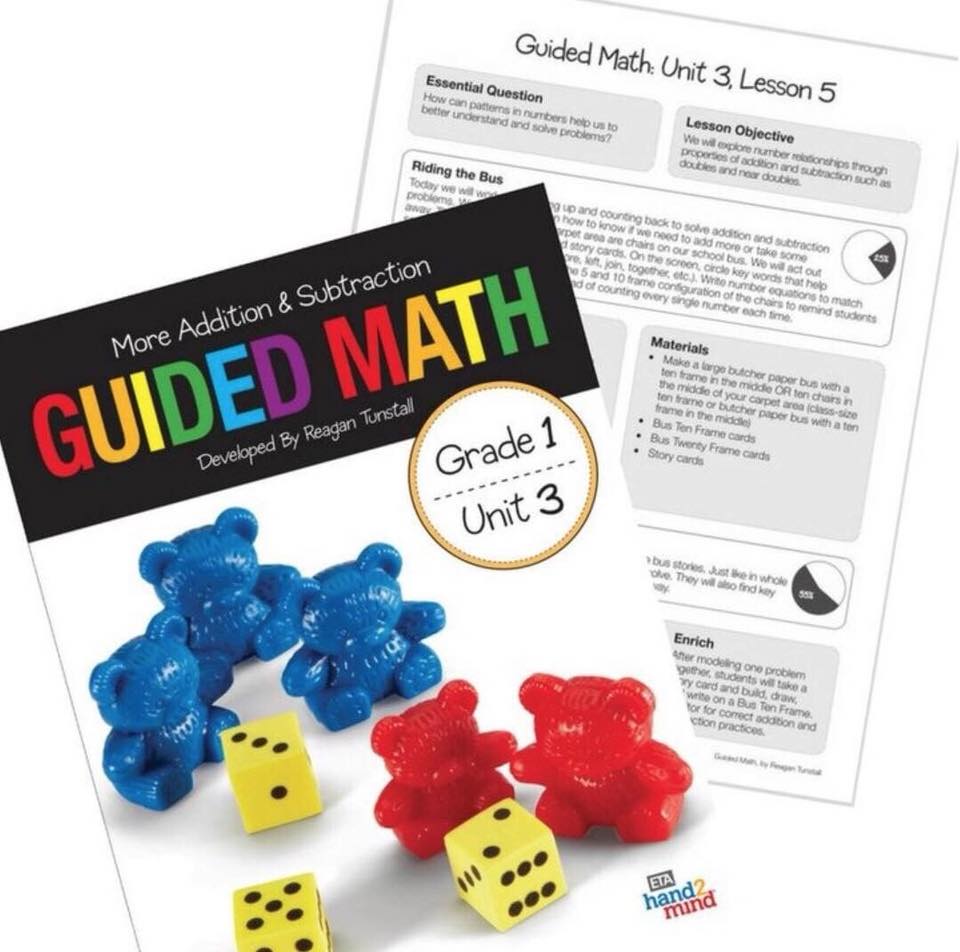 Guided Math Resources for kindergarten, first grade, second grade, third grade, and fourth grade. Take the confusion out of planning the perfect guided math schedule. Read about the components of guided math and which resources to use for each component.