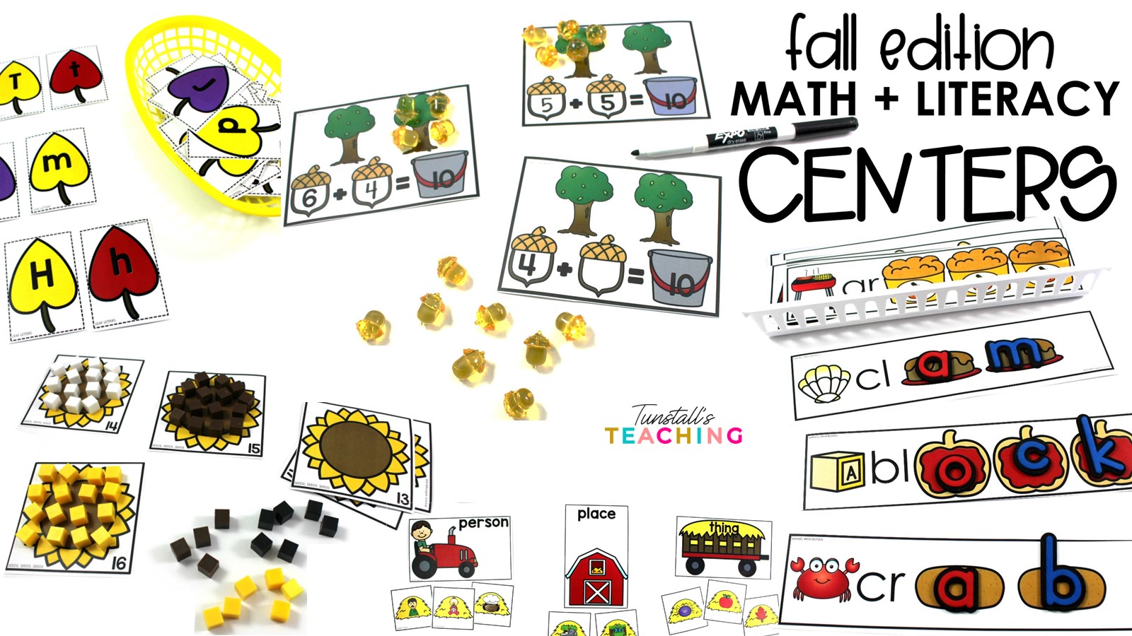 Fall Math and Literacy Workstations