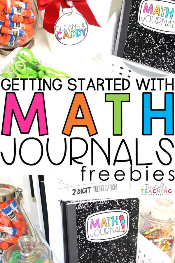 Getting started with math journals. Practice setting expectations. Learn to cut fold and glue. Set goals and make math journals go from dependent to independent! Free tabs, labels, and practice. K-4.