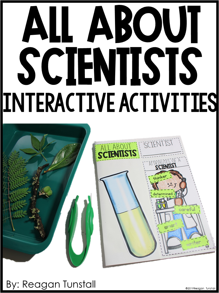 All about scientists interactive activities free for Kinder, first, and second grade