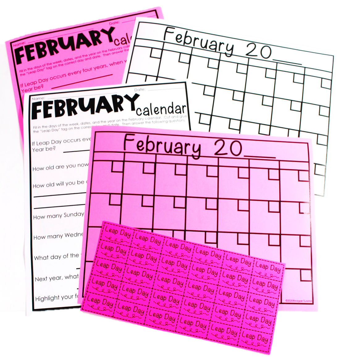 . Students create and remember the great month of February with their very own calendar template and as the final touch, they can add the leap day tag. There’s also a follow up question sheet about calendar skills involving their created calendar too! 