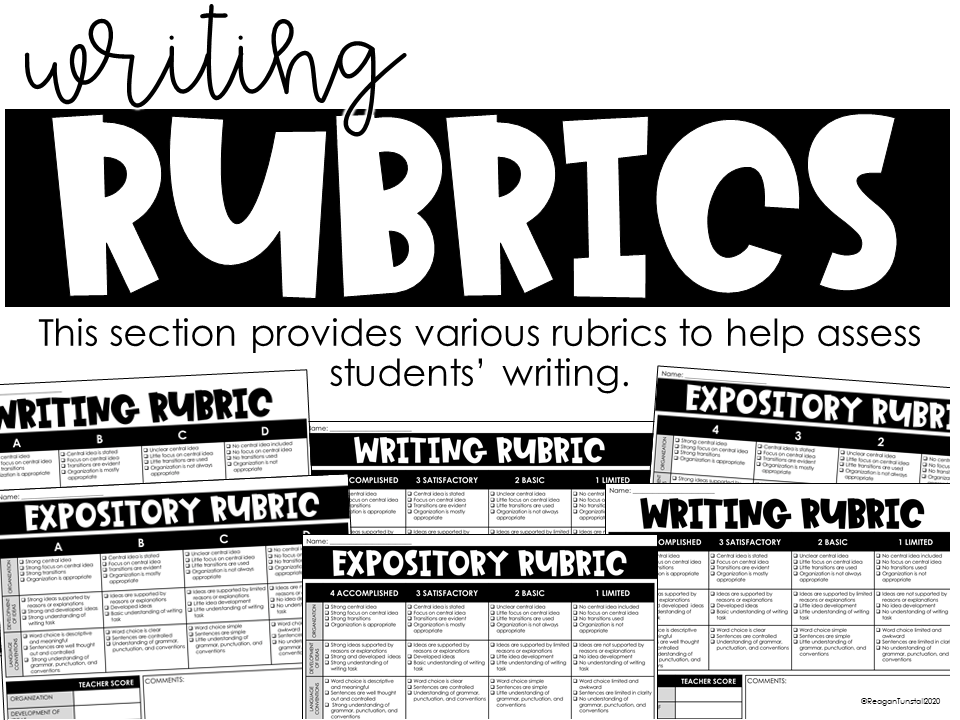 writing rubrics 3-5