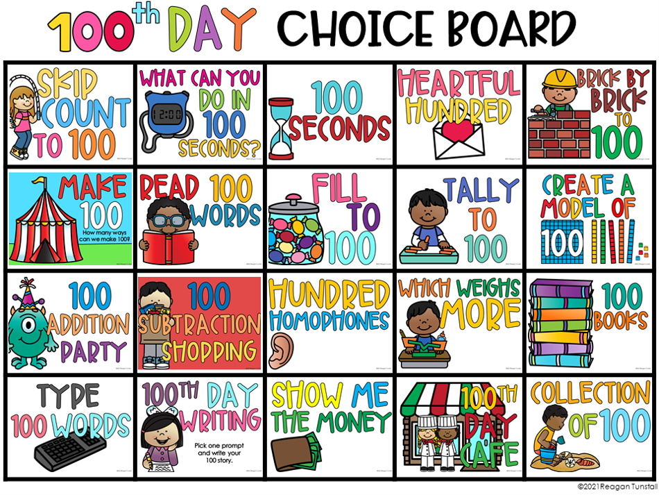 100 and 120 Days in School Celebration - Tunstall's Teaching