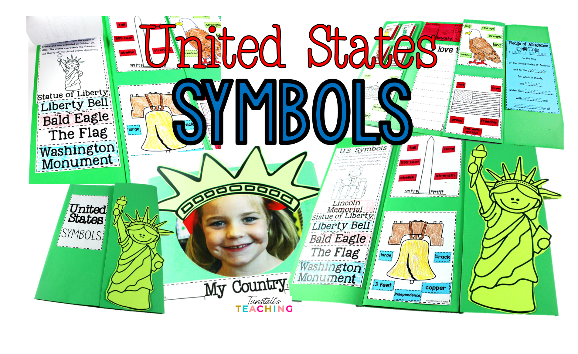 US Symbols, American Symbols, Lapbook Social Studies