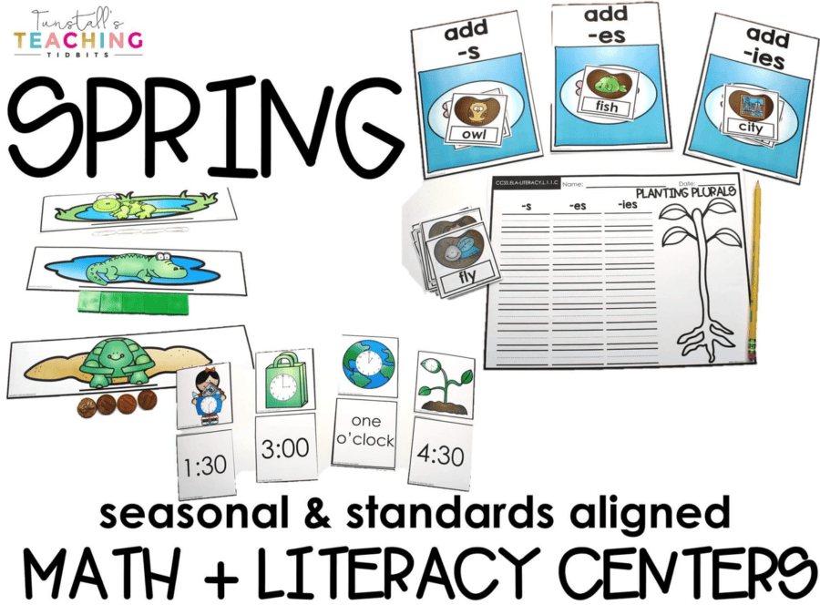 Spring Literacy and Math Workstations Tunstall's Teaching K-2