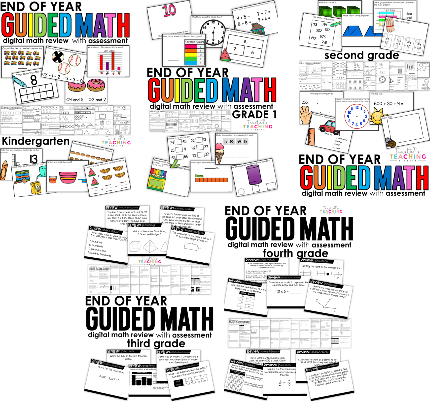 end of year review 10 math review resources