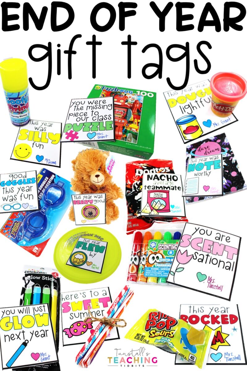 End-of-Year Gift Tags and Ideas - Tunstall's Teaching