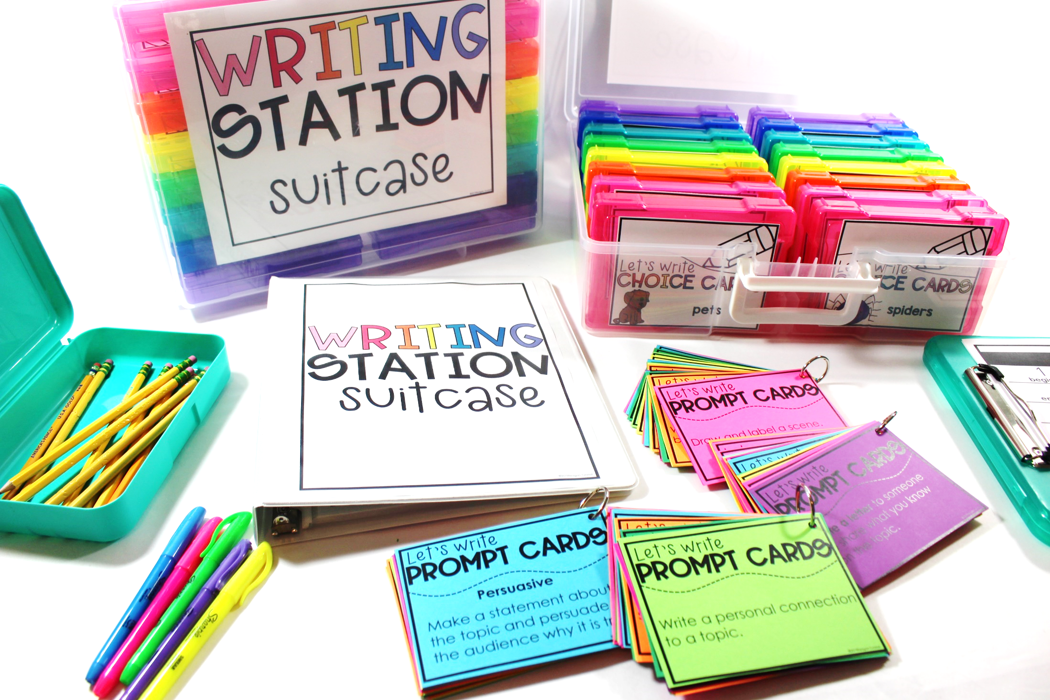 writing station suitcase