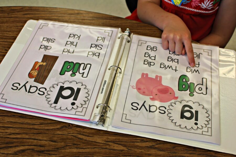 phonics binders for enjoy a book