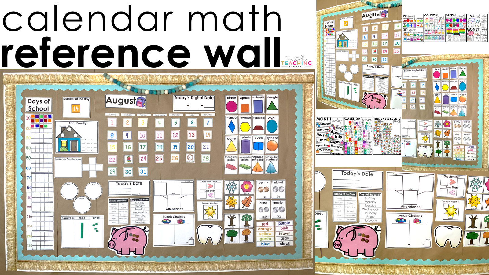 Calendar Math Reference Wall