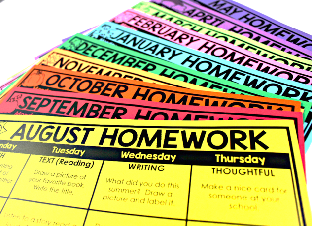 editable homework