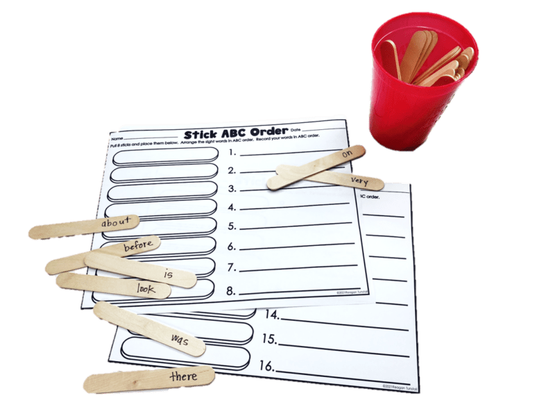 Sight Word Sticks - Tunstall's Teaching