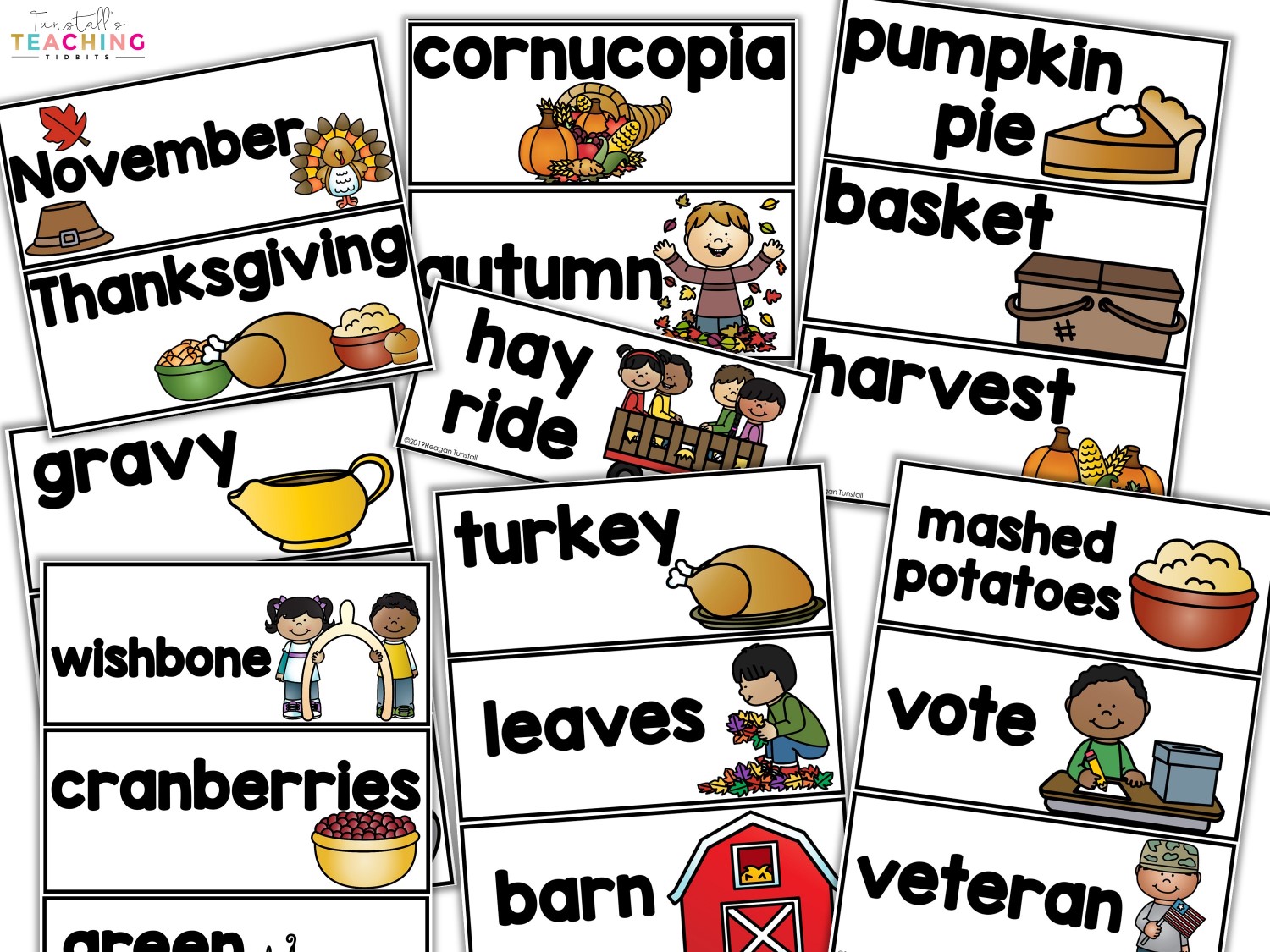 monthly seasonal holiday vocabulary cards