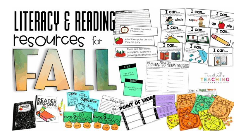 Literacy and reading resources for fall