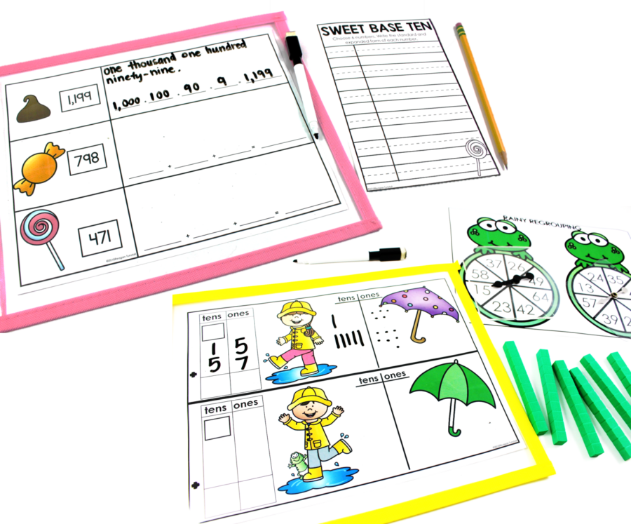 Write and Wipe Math Stations