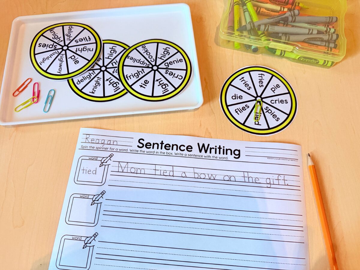 Phonics Activities for First Grade Word Work Centers