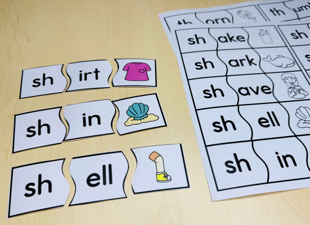 Phonics Activities for First Grade Word Work Centers