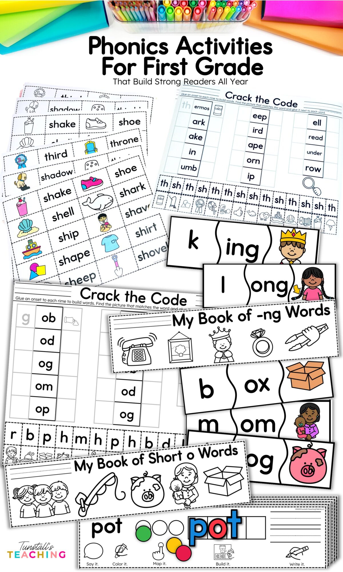 Phonics Activities for First Grade Word Work Centers