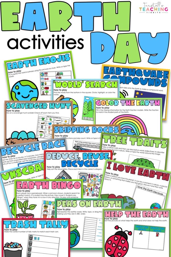 Earth Day Activities - Tunstall's Teaching