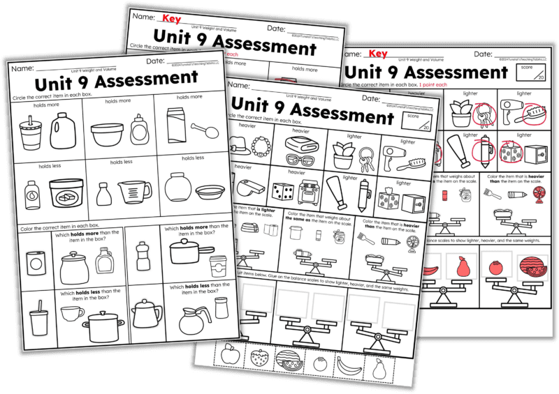 Total Math Unit Assessments