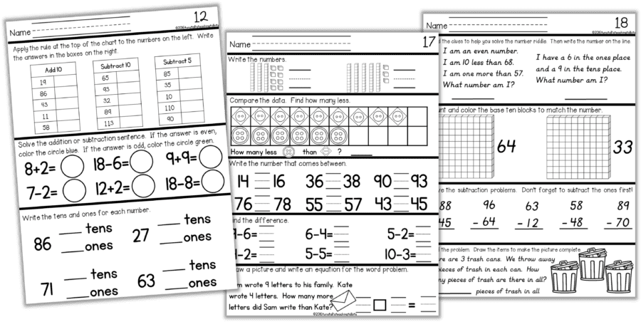 daily math spiral review skills