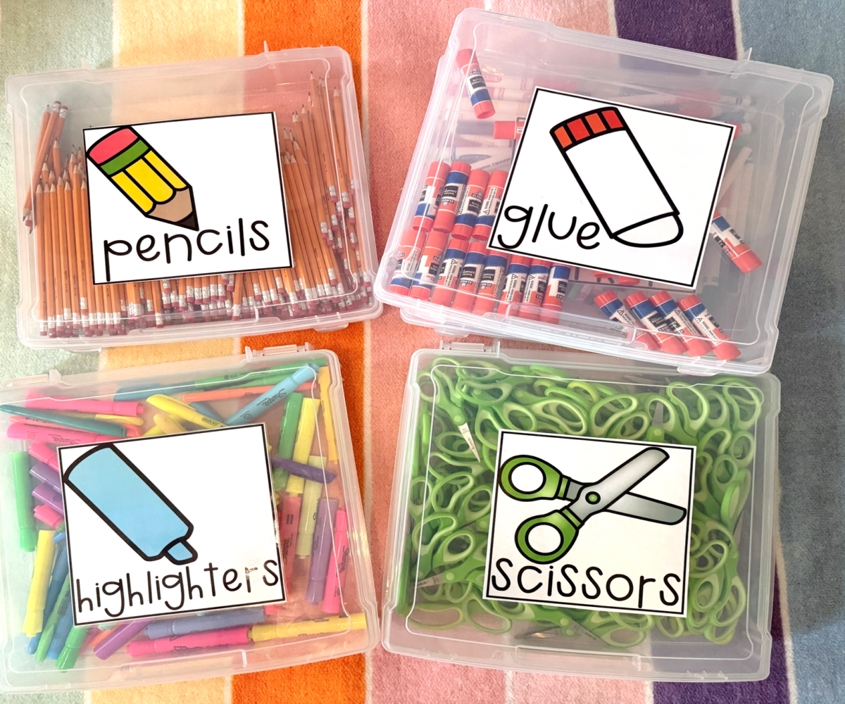 scrapbook box supply labels