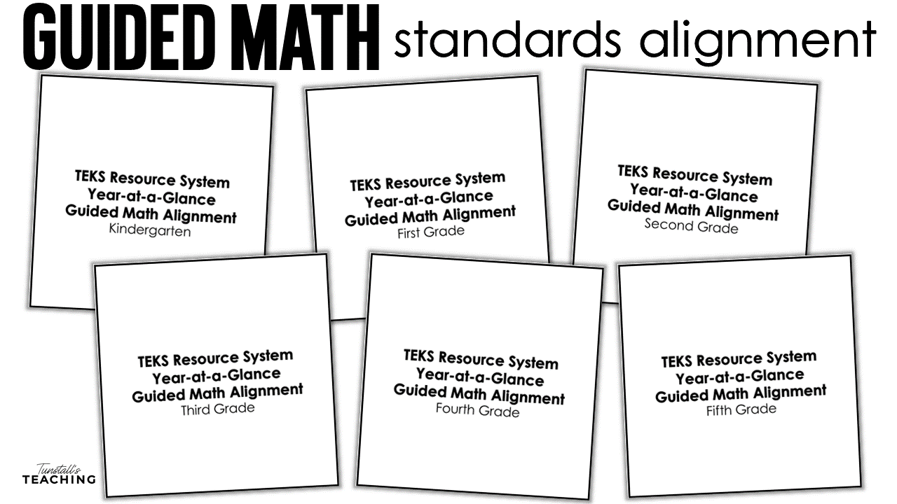 TEKS Resource YAG and Guided Math Standards Alignment 