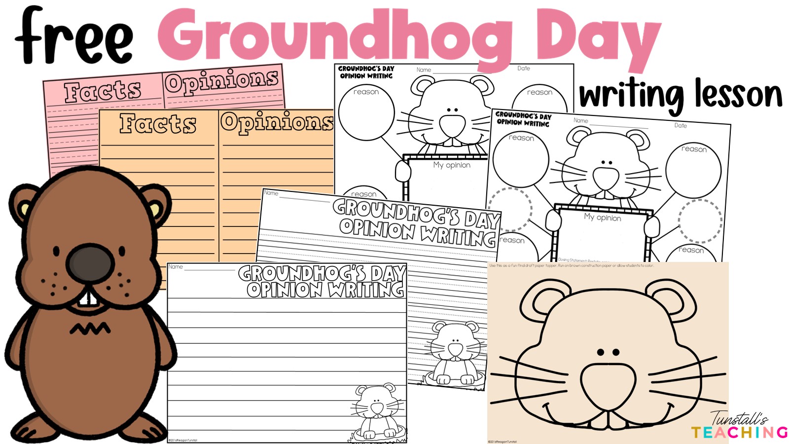 Free Groundhog Day Fact and Opinion Writing Lesson