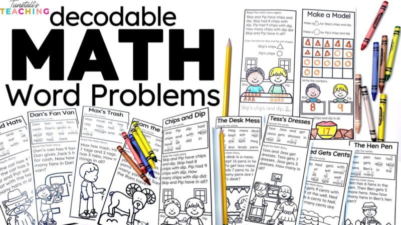 Decodable Math Word Problems: Trifolds for CVC and CVCe - Tunstall's ...