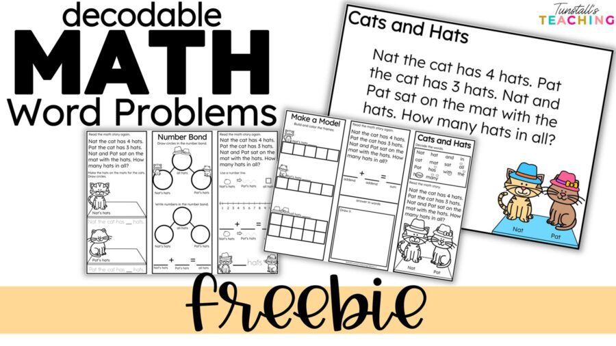 Decodable Math Word Problems: Trifolds for CVC and CVCe - Tunstall's ...