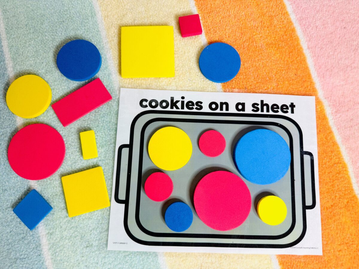 cookies on a sheet math sort 