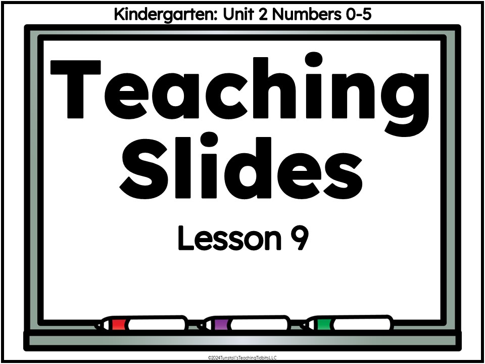 teaching slides numbers 0-5 sticker book review