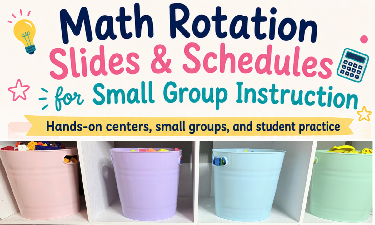 Math Rotation Slides and Schedules for Small Group Instruction ...